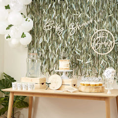 babyshower met botanisch thema
