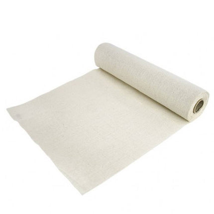 Ivoorkleurige tafel loper op rol