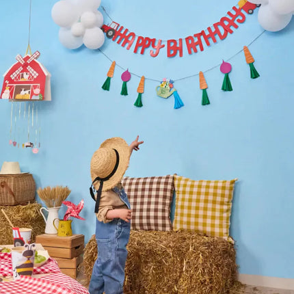 DIY Slingers 'Happy Birthday' - Boerderij