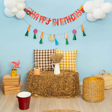 DIY Slingers 'Happy Birthday' - Boerderij