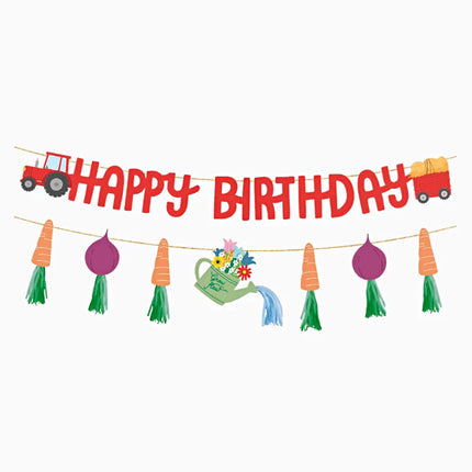 DIY Slingers 'Happy Birthday' - Boerderij
