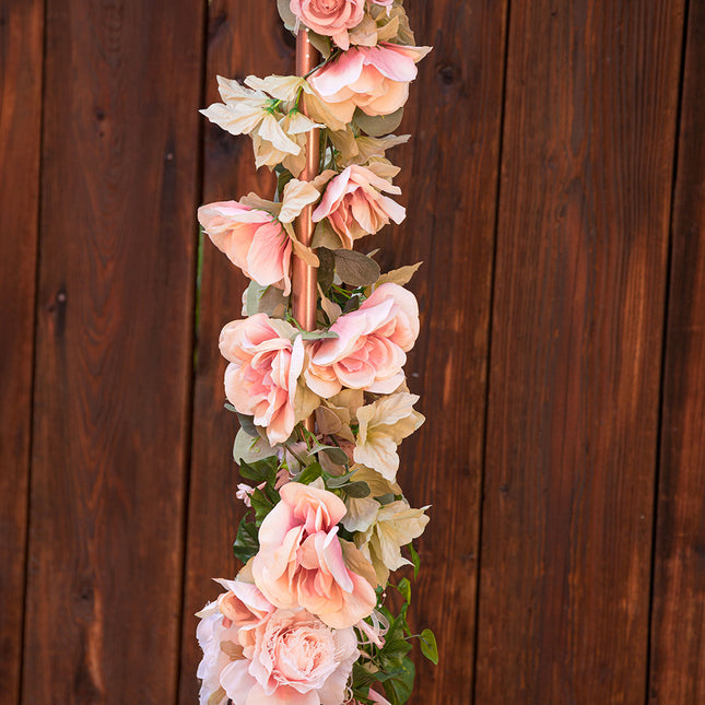 roze kunstbloemen