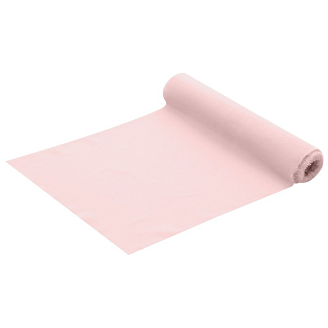 Zachtroze tafelloper van polyester