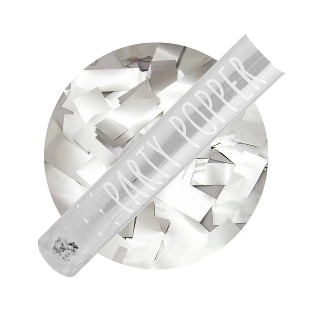 Party Popper Zilver - 30 cm