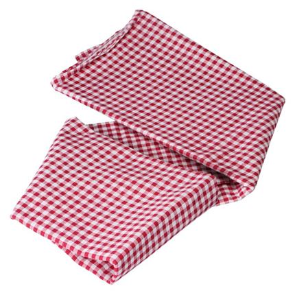 rood en wit geblokt tafelkleed