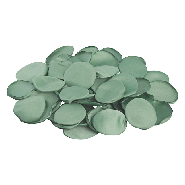 saliegroene rozenblaadjes