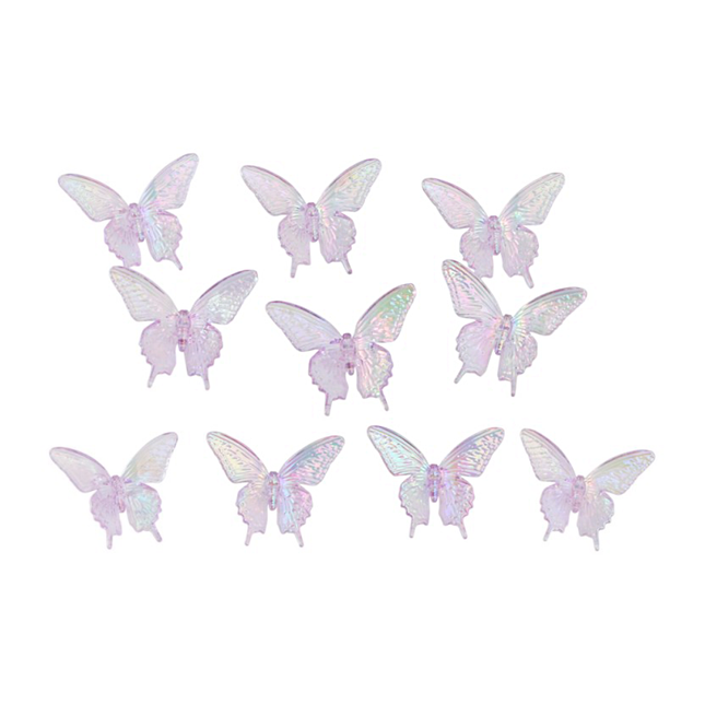 Confetti 3D Vlinders - 10 stuks