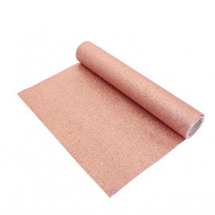 rose gouden tafelloper met glitters