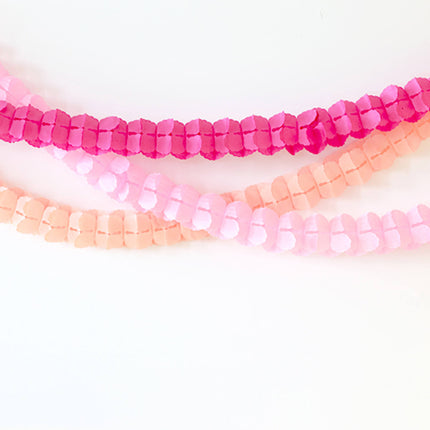 Slinger Papier Pastel Roze - 3 stuks