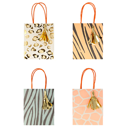 cadeautasjes safari dierenprint