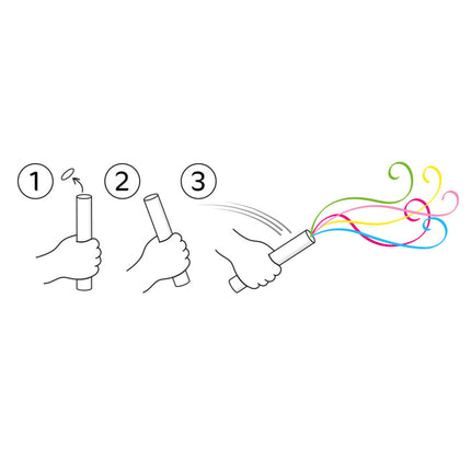 instructie confetti stick