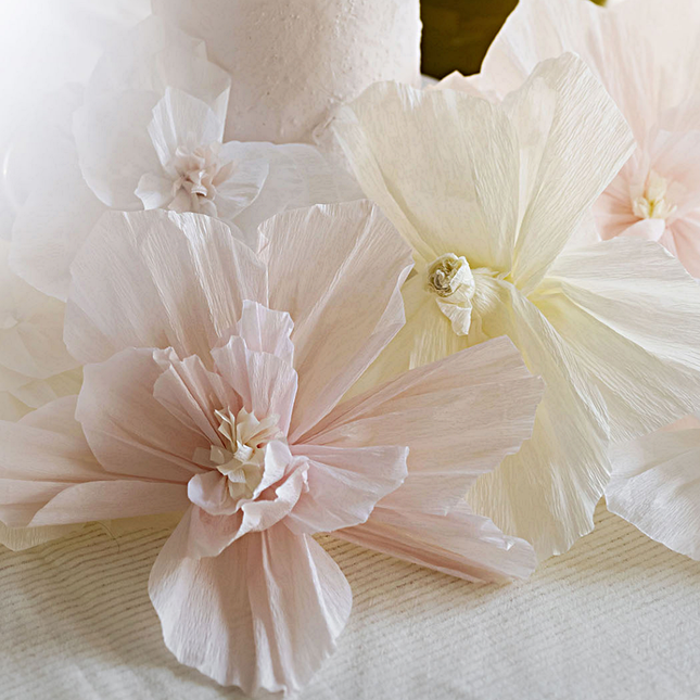papieren bloemen decoratie