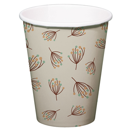 creme bekers met bloesem patroon