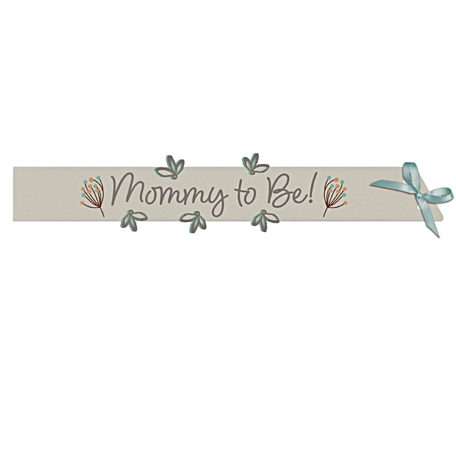 creme sjerp met de tekst mommy to be