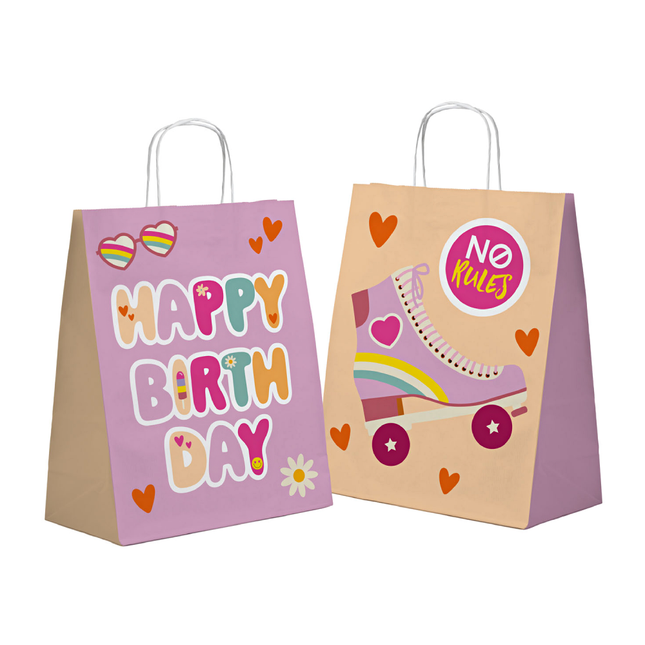 Cadeautasjes Boho - 6 stuks