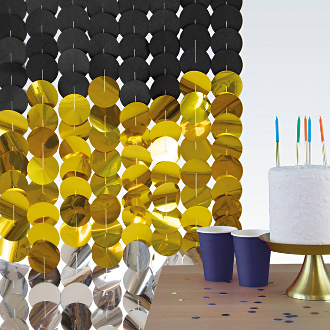 backdrop zwart goud zilver