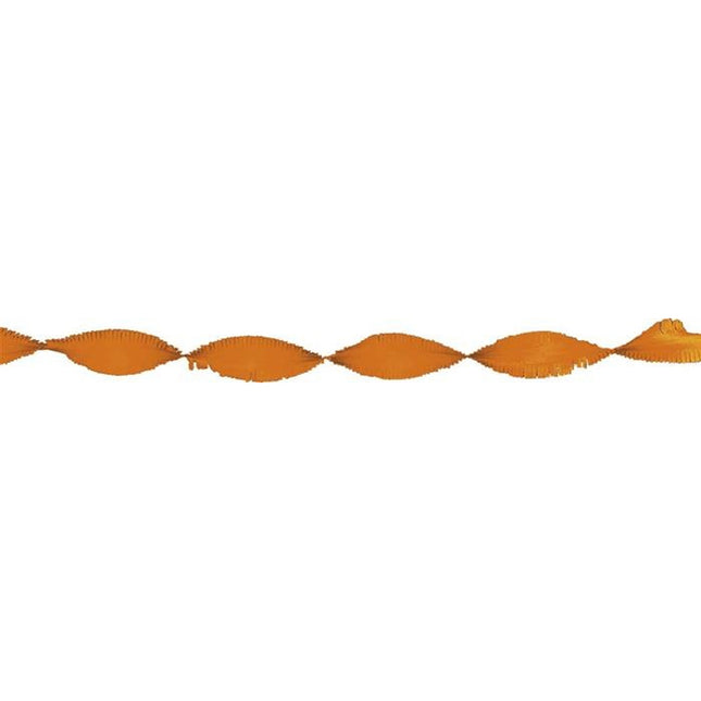 Oranje Slinger van Crepe Papier