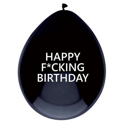 Ballonnen ‘Happy F*cking Birthday’ - 5 stuks