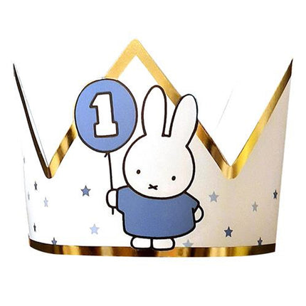 Kroontje Nijntje Blauw '1'
