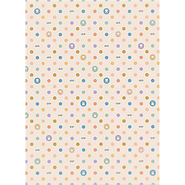 Tafelkleed met nijntje erop in pastel tinten