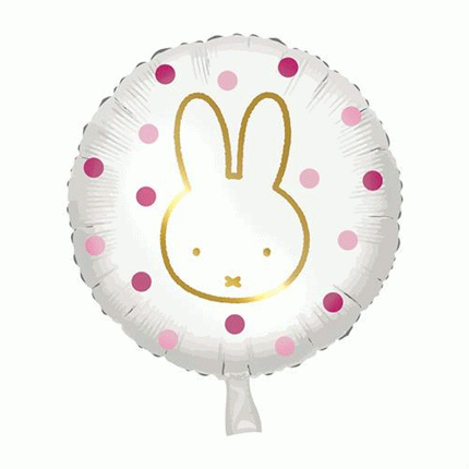 Folieballon Nijntje Roze Stippen