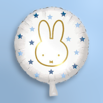Folieballon Nijntje Blauwe Stippen