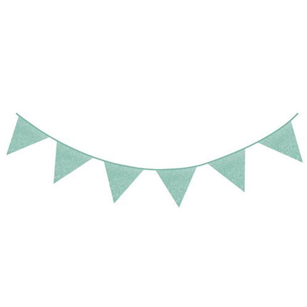 Slinger Mint Groen Glitter - 6 Meter