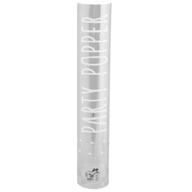 Party Popper Zilver - 30 cm