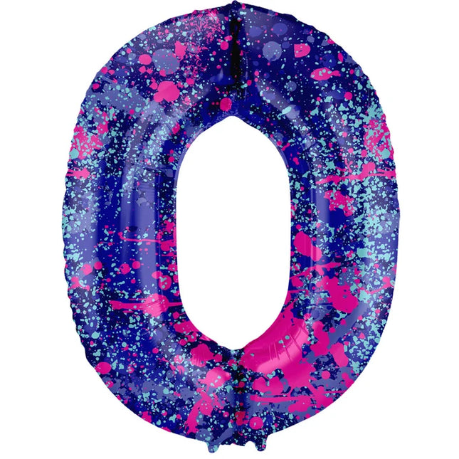 Foliecijfers 0 t/m 9 - Splash