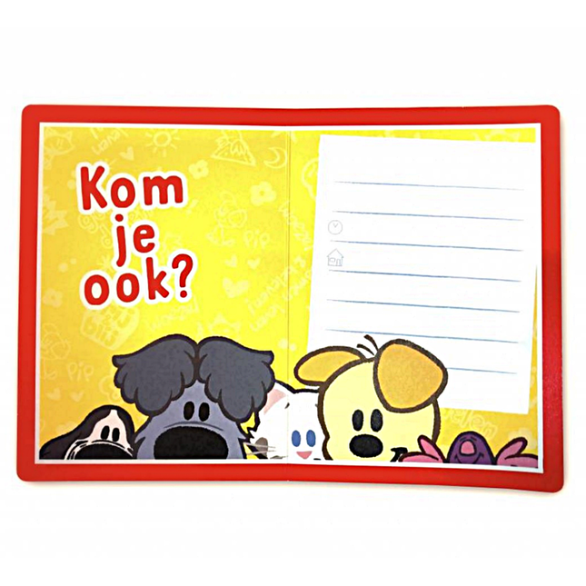 Woezel en pip uitnodiging voor een feestje