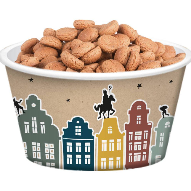 Snoepbakje voor Sinterklaas met pepernoten