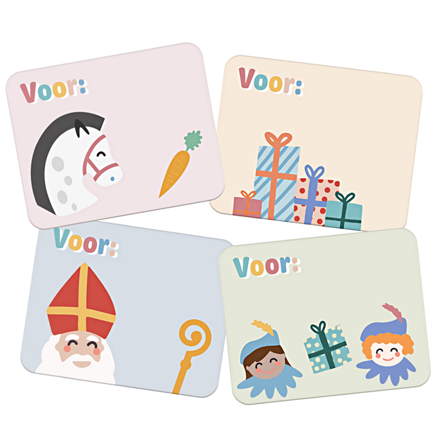 naamstickers sinterklaas