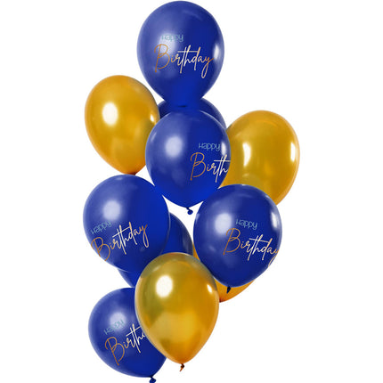 Ballonnen Set 'Elegant True Blue' - 12 stuks