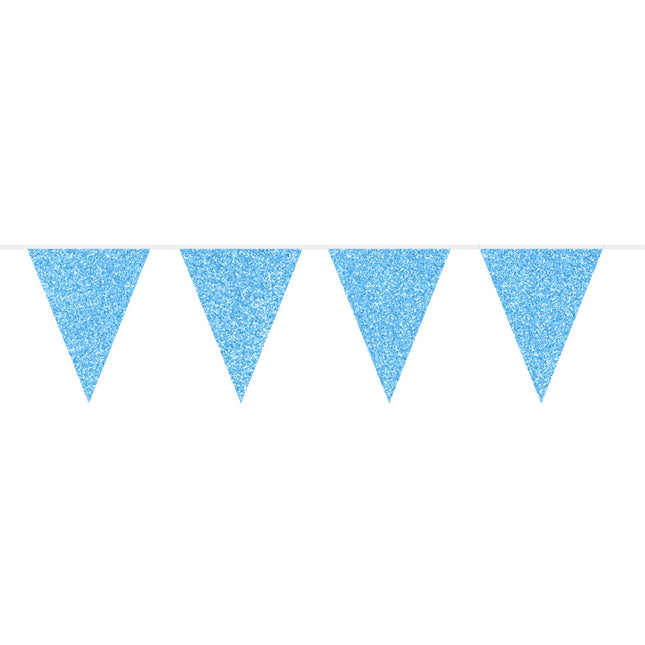 Slinger Glitter Blauw - 6 meter