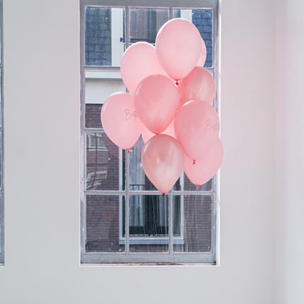 set lichtroze ballonnen
