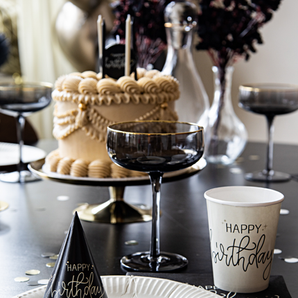 Happy Birthday' Crème Noir - 11 stuks