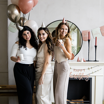 creme rose feest versiering verjaardag vrouw