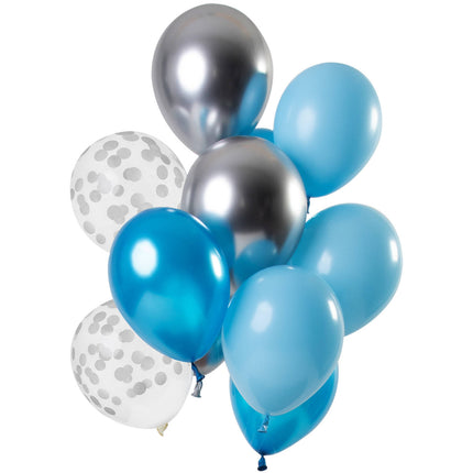 Ballonnen set 'Aquamarine' - 12 stuks