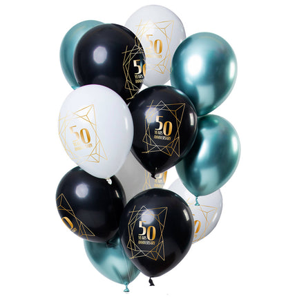 Ballonnen Jubileum 50 Jaar - 12 stuks