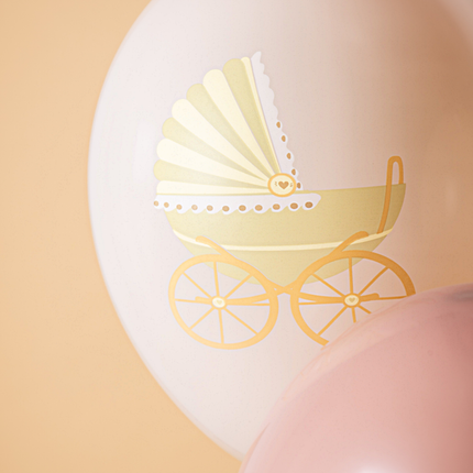 ballon geboorte kinderwagen