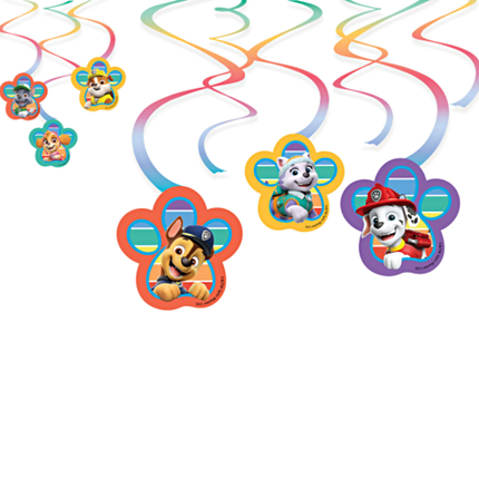 Paw Patrol swirls met karakters zoals chase, marshall, Skye en Everest