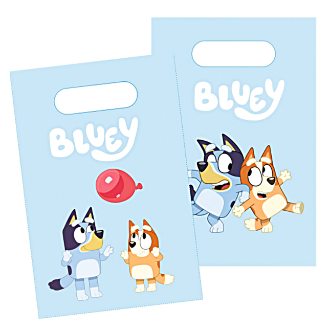 Cadeau tasjes met bluey erop
