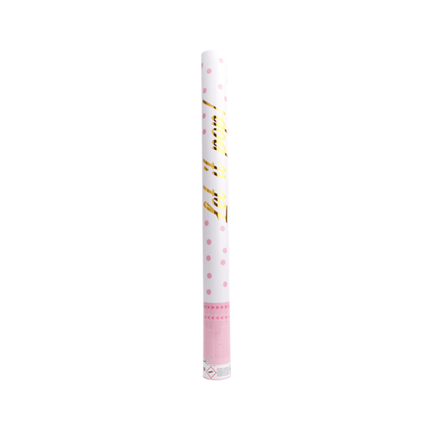 Party popper papier lichtroze 60 centimeter