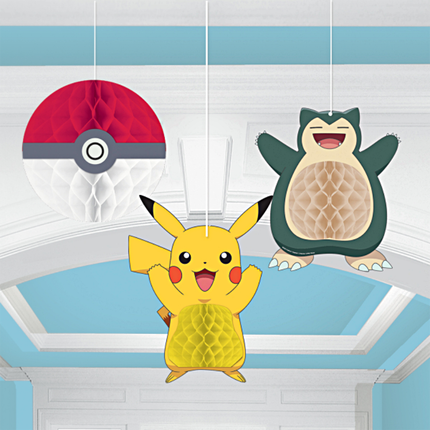 Honeycombs van snorlax, pikachu en een pokeball