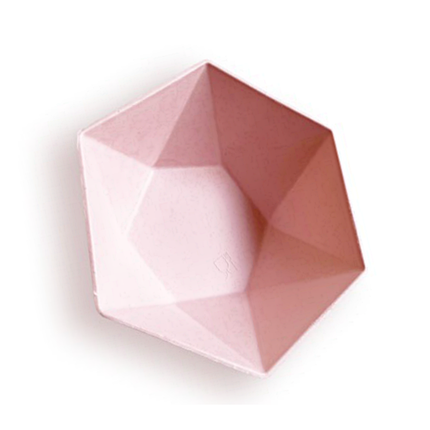 Eco Bakjes - Hexagon Lichtroze – 6 stuks