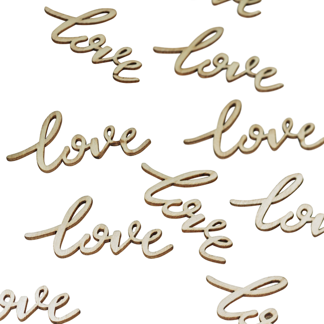 houten confetti love