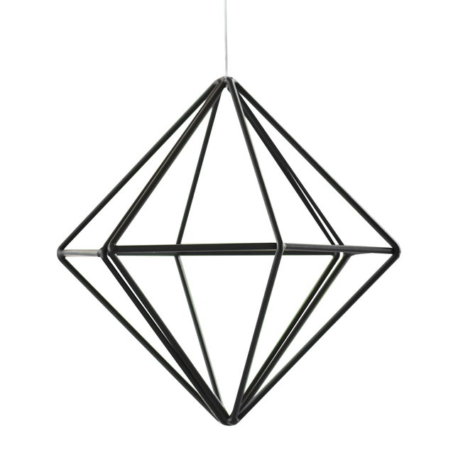 Kleine metalen hanger in het zwart