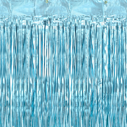 blauw deurgordijn