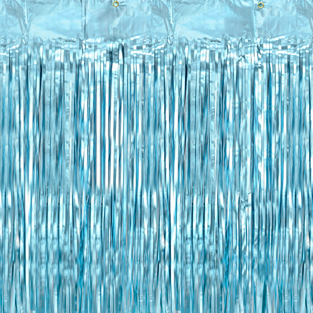 blauw deurgordijn