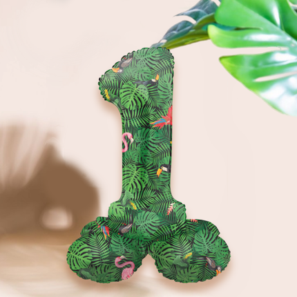 Foliecijfers 0 t/m 9 op Standaard - Jungle